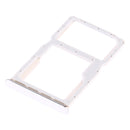 SIM Card Tray + SIM Card Tray / Micro SD Card Tray for Huawei P30 Lite (White)