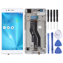 LCD Screen and Digitizer Full Assembly with Frame for Asus Zenfone 3 Zoom ZE553KL(White)
