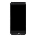 LCD Screen and Digitizer Full Assembly with Frame & Top + Lower Bottom Glass Lens Cover for HTC Desire 530 (Grey)