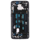 Front Housing LCD Frame Bezel with Side Key for OnePlus 6T(Black)