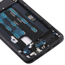 Front Housing LCD Frame Bezel with Side Key for OnePlus 6T(Black)
