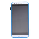 Original LCD Screen and Digitizer Full Assembly with Frame for HTC Desire 620 (White + Blue)