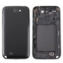 Middle Frame Bezel + Battery Back Cover for Galaxy Note II / N7100(Black)