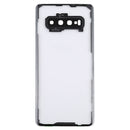 Transparent Battery Back Cover with Camera Lens Cover for Samsung Galaxy S10+ SM-G9750 G975F(Transparent)