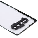 Transparent Battery Back Cover with Camera Lens Cover for Samsung Galaxy S10+ SM-G9750 G975F(Transparent)
