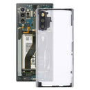 Transparent Battery Back Cover with Camera Lens Cover for Samsung Galaxy Note 10 N970 N9700(Transparent)