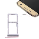 2 SIM Card Tray / Micro SD Card Tray for Galaxy S7 Edge(Pink)