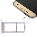 2 SIM Card Tray / Micro SD Card Tray for Galaxy S7 Edge(Pink)