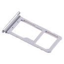 2 SIM Card Tray / Micro SD Card Tray for Galaxy S7 Edge(White)