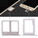 2 SIM Card Tray + Micro SD Card Tray for Galaxy A9100 / A9 (2016)(Gold)