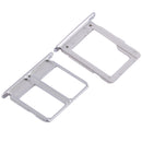 2 SIM Card Tray + Micro SD Card Tray for Galaxy A9100 / A9 (2016)(White)