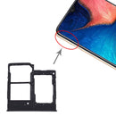 SIM Card Tray + SIM Card Tray + Micro SD Card Tray for Samsung Galaxy A20e(Black)