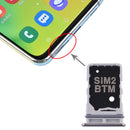 SIM Card Tray + SIM Card Tray for Samsung Galaxy A80 (Silver)