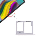 SIM Card Tray + Micro SD Card Tray for Samsung Galaxy Tab S5e SM-T725 (Silver)