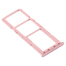 SIM Card Tray + SIM Card Tray + Micro SD Card Tray for Samsung Galaxy A71(Pink)