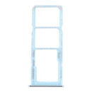 SIM Card Tray + SIM Card Tray + Micro SD Card Tray for Samsung Galaxy A71(Blue)