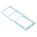 SIM Card Tray + SIM Card Tray + Micro SD Card Tray for Samsung Galaxy A71(Blue)