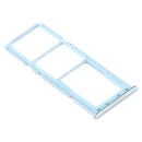 SIM Card Tray + SIM Card Tray + Micro SD Card Tray for Samsung Galaxy A71(Blue)