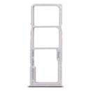 SIM Card Tray + SIM Card Tray + Micro SD Card Tray for Samsung Galaxy A71(Silver)