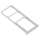 SIM Card Tray + SIM Card Tray + Micro SD Card Tray for Samsung Galaxy A71(Silver)