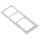 SIM Card Tray + SIM Card Tray + Micro SD Card Tray for Samsung Galaxy A71(Silver)