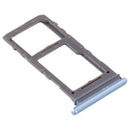 SIM Card Tray + Micro SD Card Tray for Samsung Galaxy S20+ / Galaxy S20 Ultra(Blue)