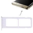 2 SIM Card Tray for Galaxy S6 Edge plus / S6 Edge+(Silver)