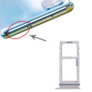SIM Card Tray + SIM Card Tray / Micro SD Card Tray for Samsung Galaxy S20(White)
