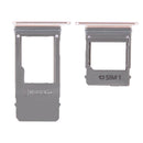SIM Card Tray + Micro SD Card Tray, Single Card for Galaxy A5 (2017) / A520 & A7 (2017) / A720(Pink)