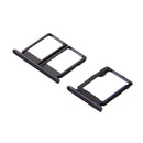 SIM Card Tray + Micro SD Card Tray for Galaxy C9 Pro / C9000(Black)