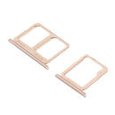 SIM Card Tray + Micro SD Card Tray for Galaxy C9 Pro / C9000(Gold)