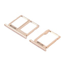 SIM Card Tray + Micro SD Card Tray for Galaxy C9 Pro / C9000(Gold)