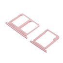 SIM Card Tray + Micro SD Card Tray for Galaxy C9 Pro / C9000(Rose Gold)