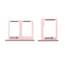 SIM Card Tray + Micro SD Card Tray for Galaxy C9 Pro / C9000(Rose Gold)