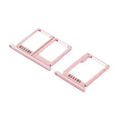 SIM Card Tray + Micro SD Card Tray for Galaxy C9 Pro / C9000(Rose Gold)