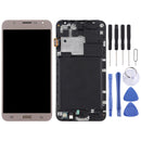 TFT Material LCD Screen and Digitizer Full Assembly with Frame for Galaxy J7 (2015) / J700F(Gold)