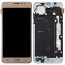 TFT Material LCD Screen and Digitizer Full Assembly with Frame for Galaxy J7 (2016) / J710F(Gold)