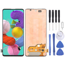 Original Super AMOLED Material LCD Screen and Digitizer Full Assembly for Galaxy A51(Black)