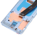 Original Dynamic AMOLED Material LCD Screen and Digitizer Full Assembly with Frame for Samsung Galaxy S20 SM-G980(Blue)
