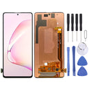 Original Super AMOLED Material LCD Screen and Digitizer Full Assembly for Galaxy Note10 Lite(Black)