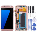 OLED Material LCD Screen and Digitizer Full Assembly With Frame for Samsung Galaxy S7 Edge / SM-G935F(Pink)
