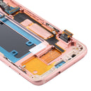 OLED Material LCD Screen and Digitizer Full Assembly With Frame for Samsung Galaxy S7 Edge / SM-G935F(Pink)