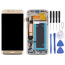 OLED Material LCD Screen and Digitizer Full Assembly With Frame for Samsung Galaxy S7 Edge / SM-G935F(Gold)