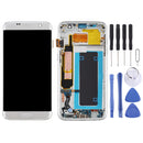 OLED Material LCD Screen and Digitizer Full Assembly With Frame for Samsung Galaxy S7 Edge / SM-G935F(Silver)