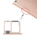 SIM Card Tray + Micro SD Card Tray for Samsung Galaxy Tab A 10.1 (2019) / SM-T515 (Gold)