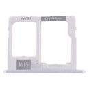SIM Card Tray + Micro SD Card Tray for Samsung Galaxy Tab A 10.1 (2019) / SM-T515 (Silver)