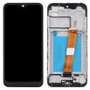 LCD Screen and Digitizer Full Assembly With Frame (Flex Cable Narrow) for Samsung Galaxy A01(Black)