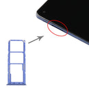 SIM Card Tray + SIM Card Tray + Micro SD Card Tray for Samsung Galaxy A21s (Blue)