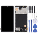 TFT Material LCD Screen and Digitizer Full Assembly With Frame for Samsung Galaxy A51 (Black)