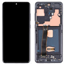 Original LCD Screen and Digitizer Full Assembly with Frame for Samsung Galaxy S20 Ultra/S20 Ultra 5G(Black)